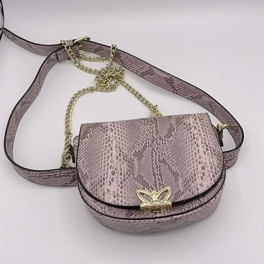 BCBG convertible snakeskin dory belt bag